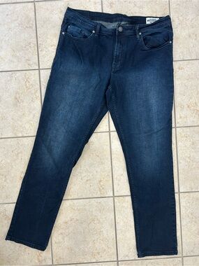 Buffalo David Button, Men’s JACKSON 38 X 34 Dark Wash Jeans Straight Stretch